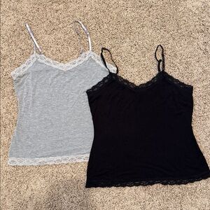 Avidlove Black & Grey (set of 2) Modal Lace Camisole